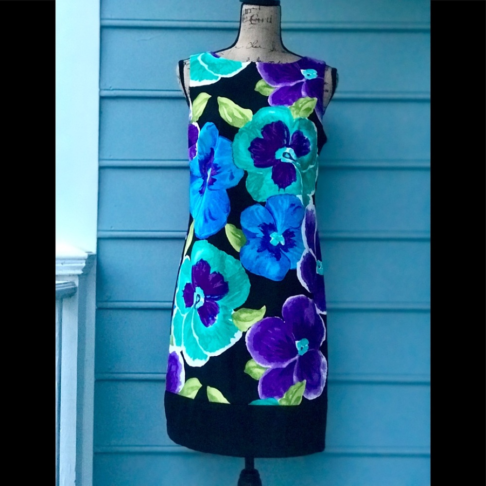 Floral block dress